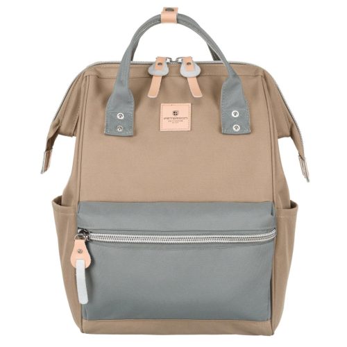 Peterson PTN BETA KHAKI-GRAY kaki dámsky polyesterový ruksak 27 x 39 x 17 cm  