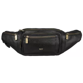    Peterson PTN 2506-NDM čierna kožená taška na opasok 40 x 14 x 10 cm