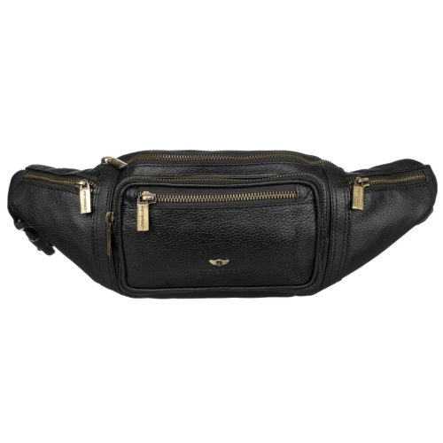  Peterson PTN 2506-NDM čierna kožená taška na opasok 40 x 14 x 10 cm