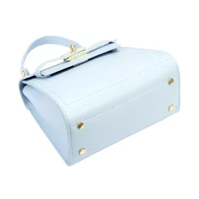    Dámska kožená kabelka Luka 19-17 MN v svetlomodrej farbe, crossbody, 23 x 19 x 12,5 cm