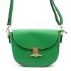  Dámska kožená kabelka cez rameno Luka 20-065 D zelená 22 x 15 x 9 cm