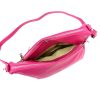  Dámska kožená kabelka cez rameno Luka 24-051 magenta 32 x 22 x 14 cm