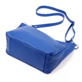    Dámska kožená kabelka cez rameno Luka 24-051 modrá 32 x 22 x 14 cm