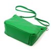  Dámska kožená kabelka cez rameno Luka 24-051 zelená 32 x 22 x 14 cm