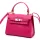  Dámska kožená kabelka Luka 19-17 MN magenta, taška cez rameno 23 x 19 x 12,5 cm