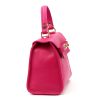  Dámska kožená kabelka Luka 19-17 MN magenta, taška cez rameno 23 x 19 x 12,5 cm