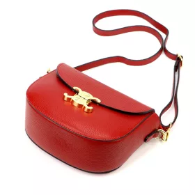    Dámska kožená kabelka cez rameno Luka 20-065 D červená 22 x 15 x 9 cm