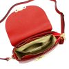  Dámska kožená kabelka cez rameno Luka 20-065 D červená 22 x 15 x 9 cm
