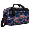  Rovicky R-TL15608 modro-ružová vzorovaná príručná batožina Wizz Air, Ryanair, cestovná taška 40 x 25 x 20 cm