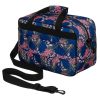  Rovicky R-TL15608 modro-ružová vzorovaná príručná batožina Wizz Air, Ryanair, cestovná taška 40 x 25 x 20 cm