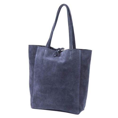  Dámska kožená kabelka cez rameno Patrizia 419-013-05 modrá, nákupná taška 38 x 38 x 13 cm
