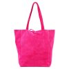  Dámska kožená kabelka cez rameno Patrizia 419-013-05 magenta, nákupná taška 38 x 38 x 13 cm