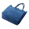  Dámska kožená kabelka cez rameno Patrizia 419-013-05 modrá 38 x 38 x 13 cm