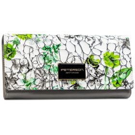    Peterson PTN PH24-LFL zelená dámska kožená peňaženka 18,5 x 9,5 x 4 cm