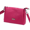  Dámska kožená kabelka MiaMore 01-002 DOLLARO magenta 27 x 20 x 10 cm