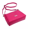  Dámska kožená kabelka MiaMore 01-002 DOLLARO magenta 27 x 20 x 10 cm