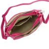  Dámska kožená kabelka MiaMore 01-002 DOLLARO magenta 27 x 20 x 10 cm