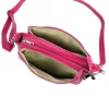  Dámska kožená kabelka MiaMore 01-002 DOLLARO magenta 27 x 20 x 10 cm