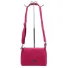  Dámska kožená kabelka MiaMore 01-002 DOLLARO magenta 27 x 20 x 10 cm