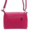  Dámska kožená kabelka MiaMore 01-002 DOLLARO magenta 27 x 20 x 10 cm