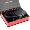  Pánska darčeková sada z hovädzej kože Pierre Cardin ZG-135-BR 25,5 x 6 x 19 cm