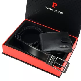    Pánska darčeková sada z hovädzej kože Pierre Cardin ZG-136-BR 25,5 x 6 x 19 cm