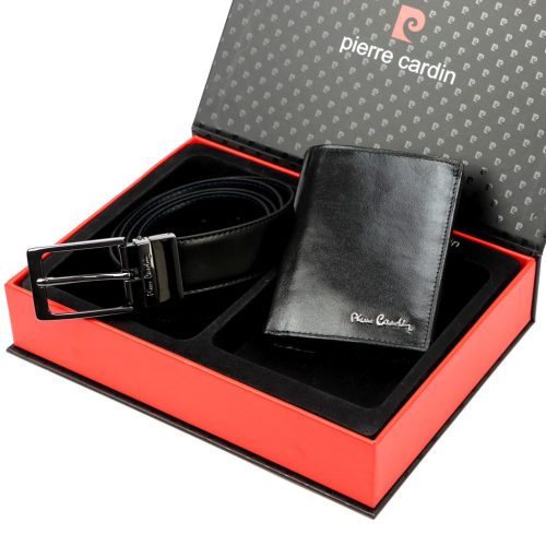  Pánska darčeková sada z hovädzej kože Pierre Cardin ZG-138-BR 25,5 x 6 x 19 cm
