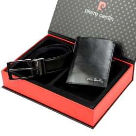    Pánska darčeková sada z hovädzej kože Pierre Cardin ZG-138-BR 25,5 x 6 x 19 cm