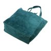  Dámska kožená kabelka cez rameno Patrizia 419-013-05 tyrkysová, nákupná taška 38 x 38 x 13 cm