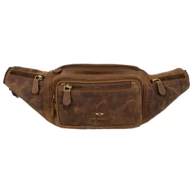    Peterson PTN 2506-NSH hnedá kožená taška na opasok 40 x 14 x 10 cm