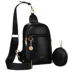    Dámska kožená taška Rovicky R-NER-ALE-8 čierna 17 x 24 x 8,5 cm