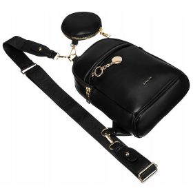    Dámska kožená taška Rovicky R-NER-ALE-8 čierna 17 x 24 x 8,5 cm