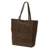 Dámska kožená kabelka cez rameno Patrizia 419-013-05 hnedá, nákupná taška 38 x 38 x 13 cm