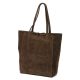  Dámska kožená kabelka cez rameno Patrizia 419-013-05 hnedá, nákupná taška 38 x 38 x 13 cm