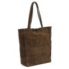  Dámska kožená kabelka cez rameno Patrizia 419-013-05 hnedá, nákupná taška 38 x 38 x 13 cm
