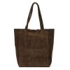  Dámska kožená kabelka cez rameno Patrizia 419-013-05 hnedá, nákupná taška 38 x 38 x 13 cm