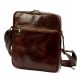  Pánska kožená crossbody kabelka Florence 68 TAMP hnedej farby 24 x 25 x 6,5 cm