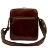  Pánska kožená crossbody kabelka Florence 68 TAMP hnedej farby 24 x 25 x 6,5 cm