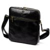  Pánska kožená crossbody kabelka Florence 68 TAMP čierna 24 x 25 x 6,5 cm