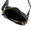  Pánska kožená crossbody kabelka Florence 68 TAMP čierna 24 x 25 x 6,5 cm