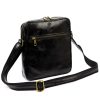  Pánska kožená crossbody kabelka Florence 68 TAMP čierna 24 x 25 x 6,5 cm