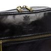  Pánska kožená crossbody kabelka Florence 68 TAMP čierna 24 x 25 x 6,5 cm