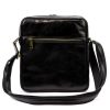  Pánska kožená crossbody kabelka Florence 68 TAMP čierna 24 x 25 x 6,5 cm