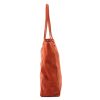  Dámska kožená kabelka cez rameno Patrizia 419-013-05 v koňakovej farbe, nákupná taška 38 x 38 x 13 cm
