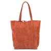  Dámska kožená kabelka cez rameno Patrizia 419-013-05 v koňakovej farbe, nákupná taška 38 x 38 x 13 cm