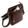  Pánska kožená crossbody kabelka Florence 69 TAMP hnedej farby 26 x 24 x 6,5 cm