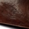  Pánska kožená crossbody kabelka Florence 69 TAMP hnedej farby 26 x 24 x 6,5 cm
