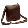  Pánska kožená crossbody kabelka Florence 69 TAMP hnedej farby 26 x 24 x 6,5 cm