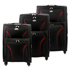  EASY TRIP ART. Sada čiernych kufrov 56/66/76 cm