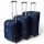  EASY TRIP ART. Sada kufrov v tmavomodrej farbe 56/66/76 cm